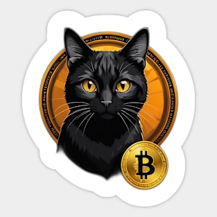 Bitcoin Cat Sticker